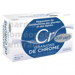 Chrome 200 μg granions régulation sucres