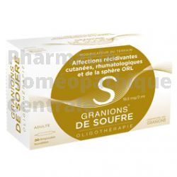 GRANIONS DE SOUFRE, 30 amp 2ml