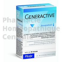 PILEJE GENERACTIVE RESVERATROL + 62 gélules