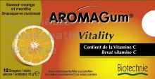 AROMAGUM VITALITY, 12 dragées