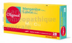 Oligosol Manganèse Cuivre 28amp 2ml