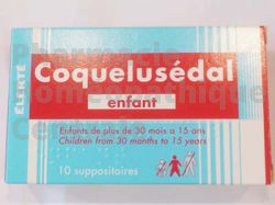 Coquelusedal Enfant suppositoires bronchite aiguë