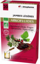 ARKOFLUIDE JambesLegeres, 20 ampoules