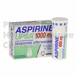 ASPIRINE 1000 mg 20 compeffv
