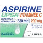 ASPIRINE UPSA 330 mg VITAMINEE C 
