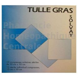 TULLE GRAS VASELINEE 10x10 cm