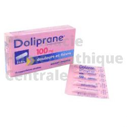 DOLIPRANE 100 mg suppositoires