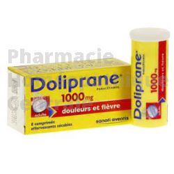DOLIPRANE 1000 mg 8comp eff