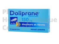 DOLIPRANE 150mg suppositoires