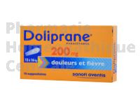 DOLIPRANE 200 mg suppositoire