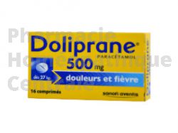 DOLIPRANE 500 mg 16 comp