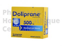 DOLIPRANE 500 mg 16 comp efferv