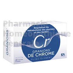 Granions de chrome 25µg regulation du sucre