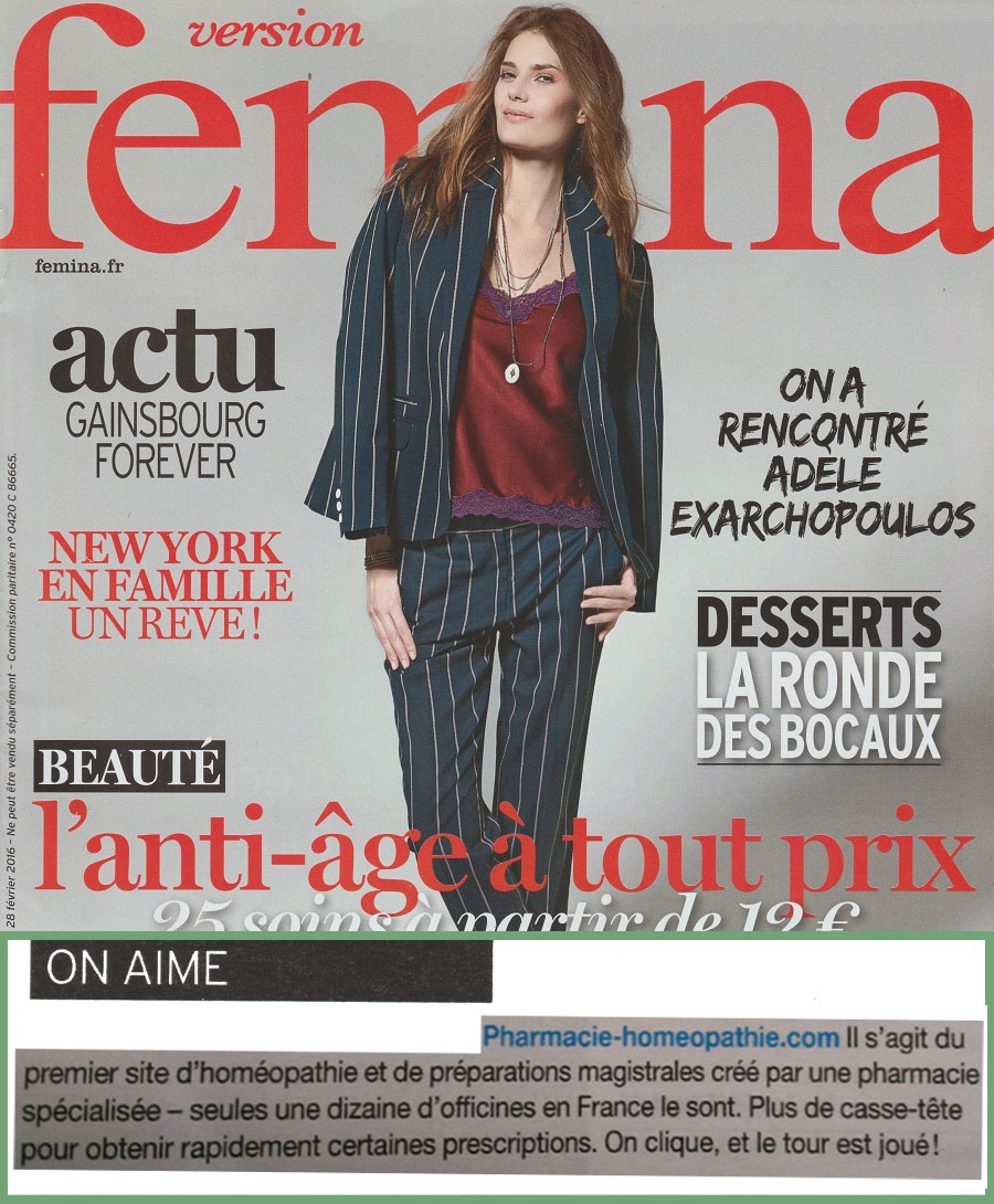 La PHC dans Version FEMINA du 28 Février 2016